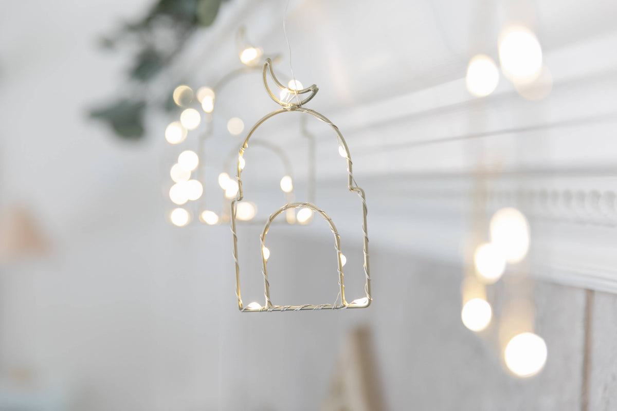 Masjid Silhouette String Lights