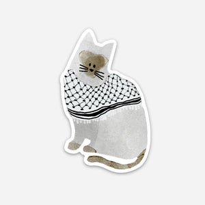 Palestinian Siamese Catfiyyeh Sticker