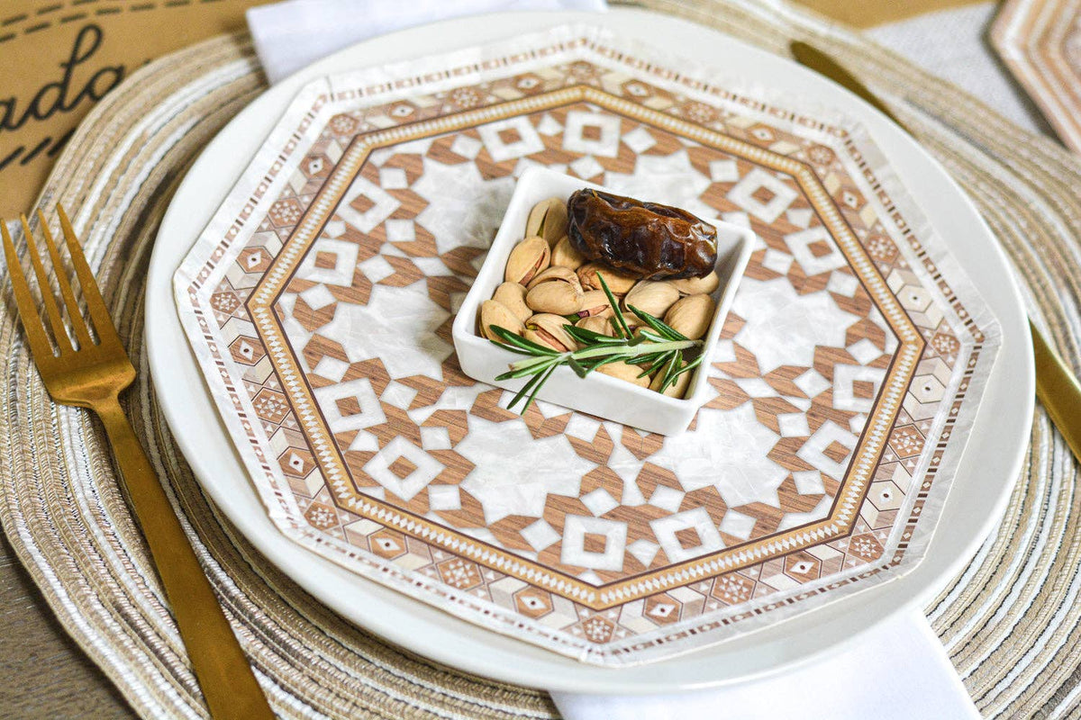 Damasq Disposable Lunch Plates-8pc