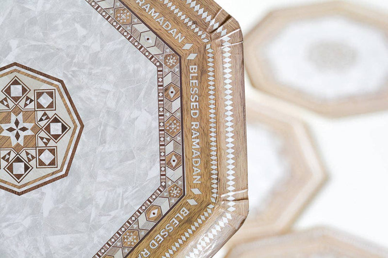 Damasq Disposable Ramadan Dessert Plates-8pc