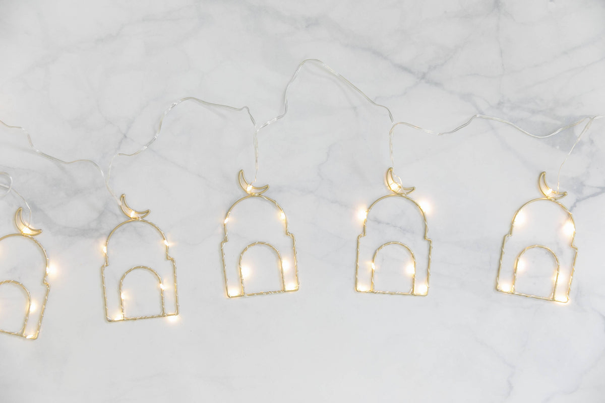 Masjid Silhouette String Lights