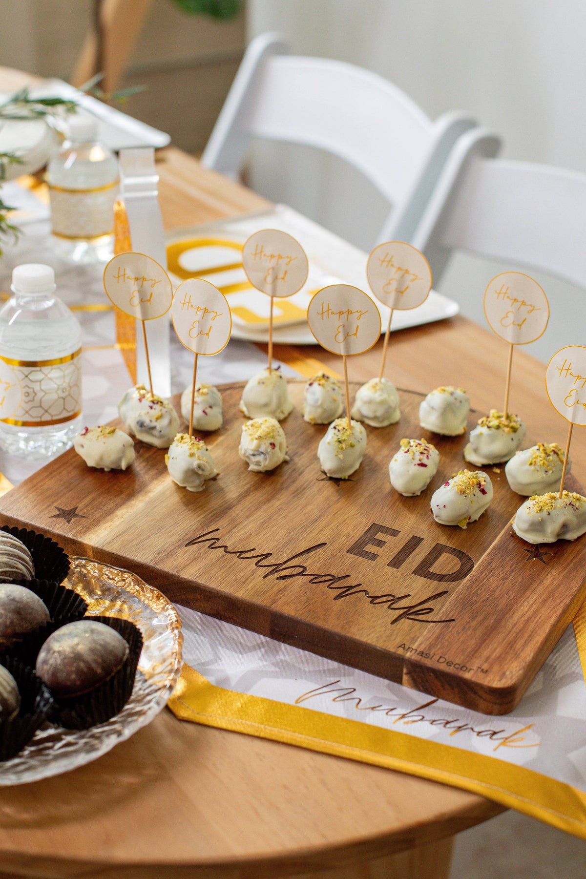 Ramadan & Eid Double Sided Wooden Arch Platter