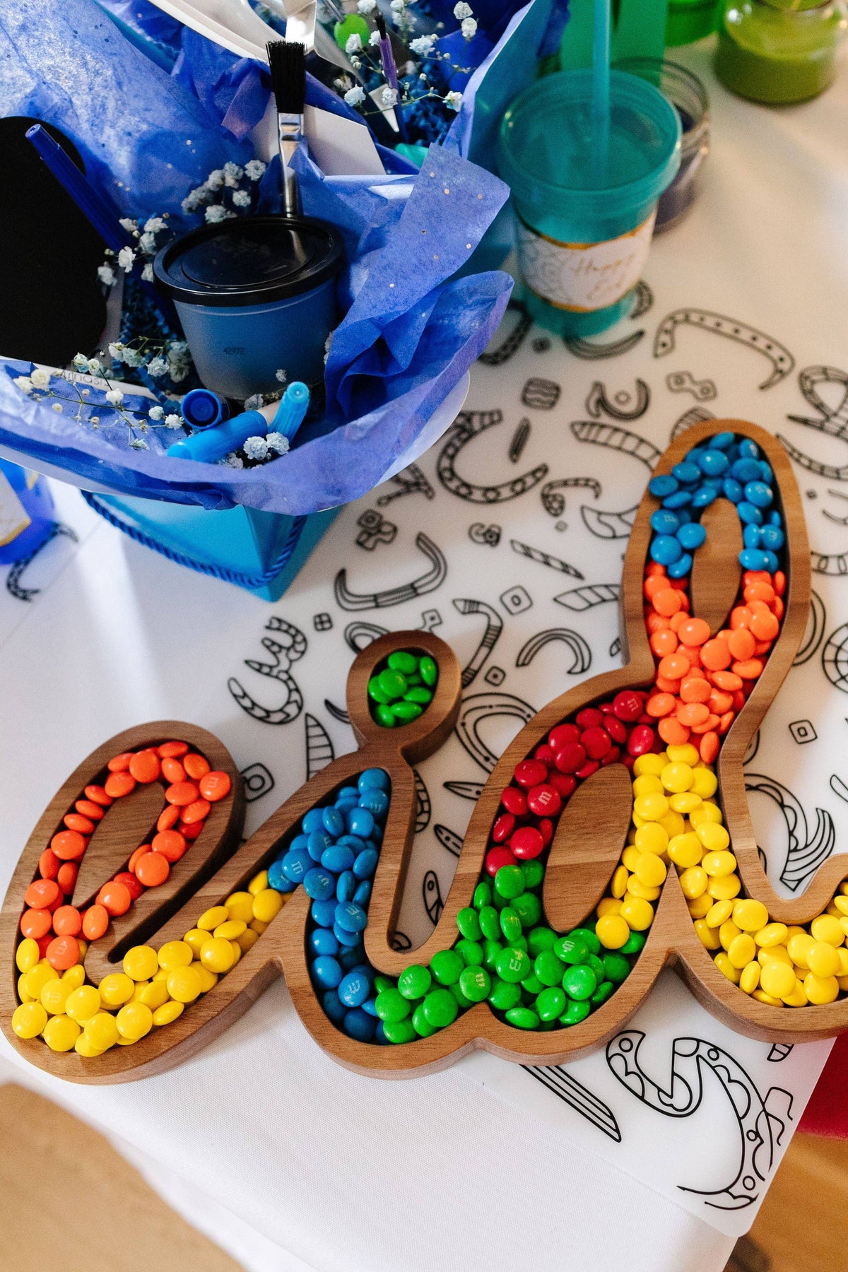 'EID' Wooden Serving Tray