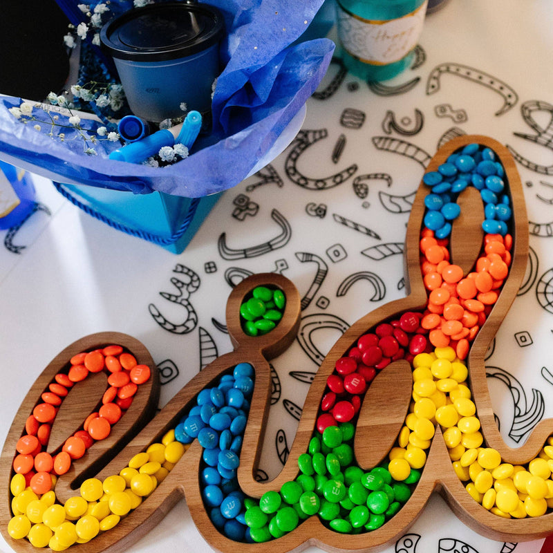 'EID' Wooden Serving Tray