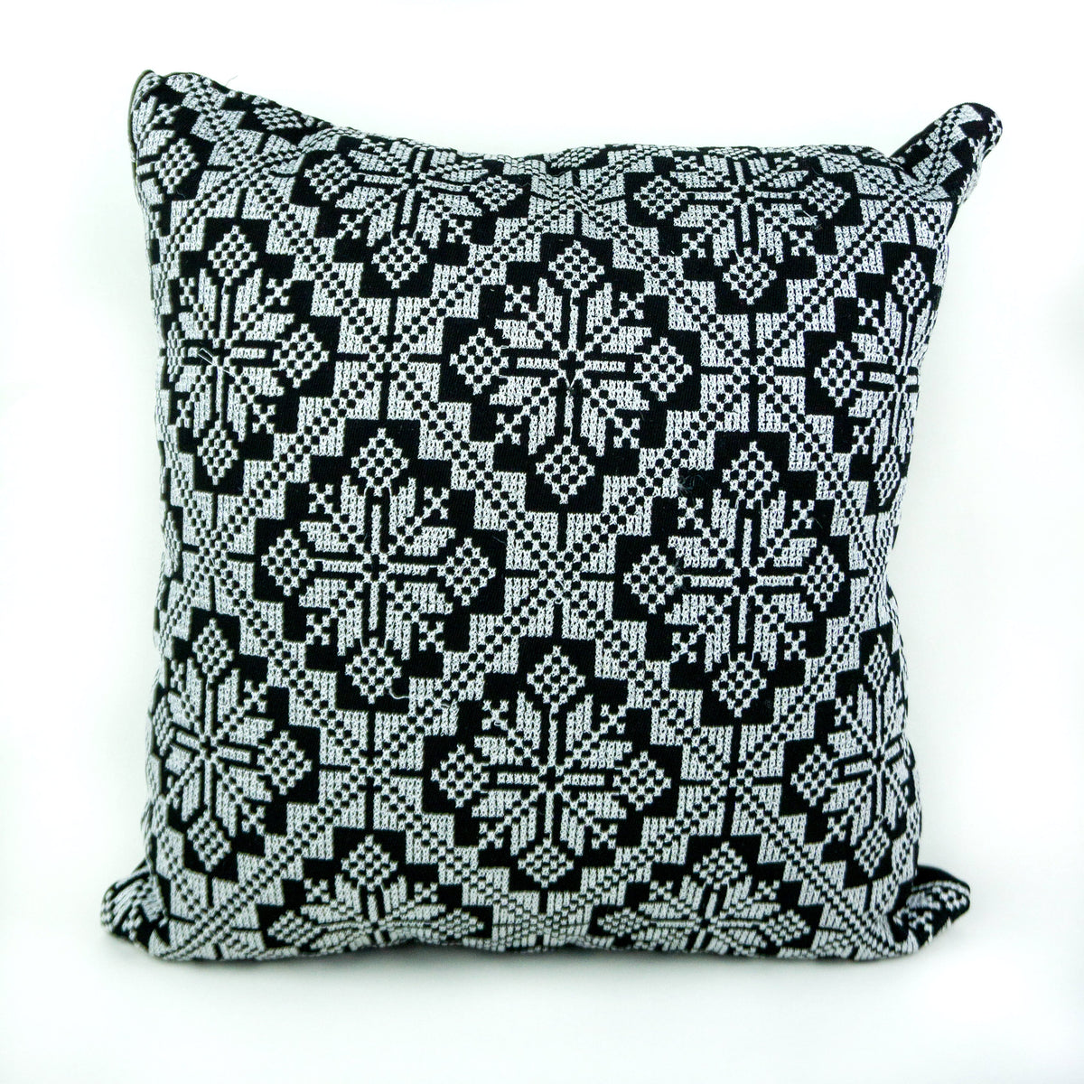Black & Gold Palestinian Tatreez Pillow