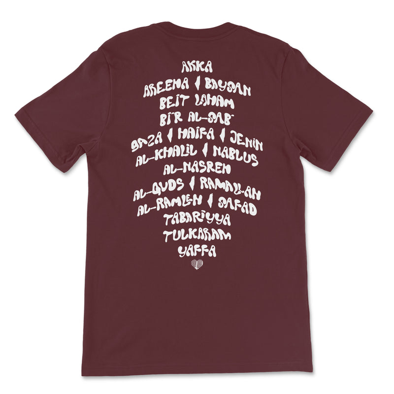The Palestine City T-Shirt (Maroon)