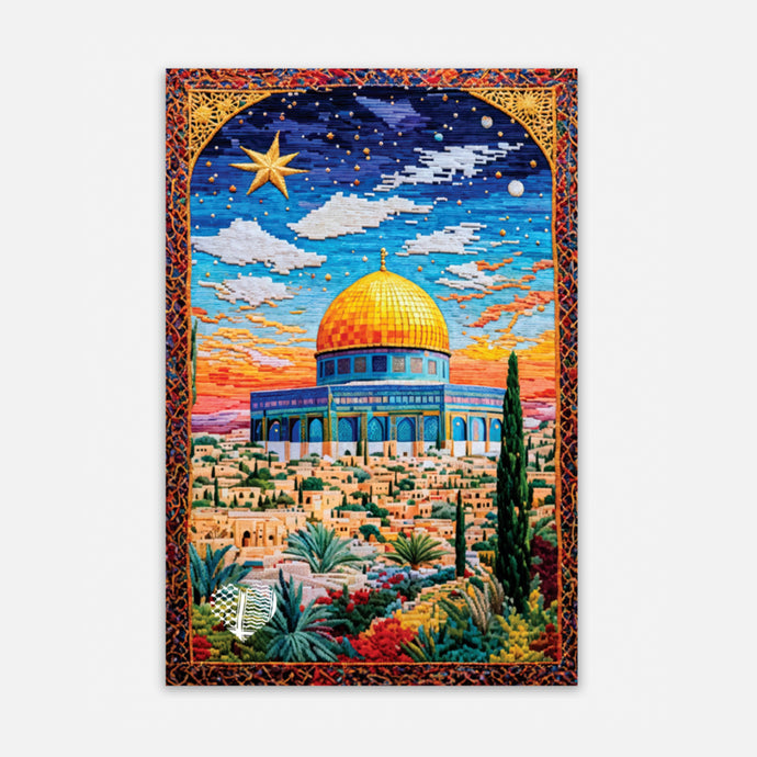 North Star at Sunset: Dome of the Rock Sticker