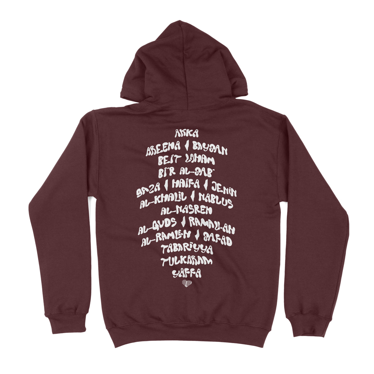The Palestine City Hoodie (Maroon)
