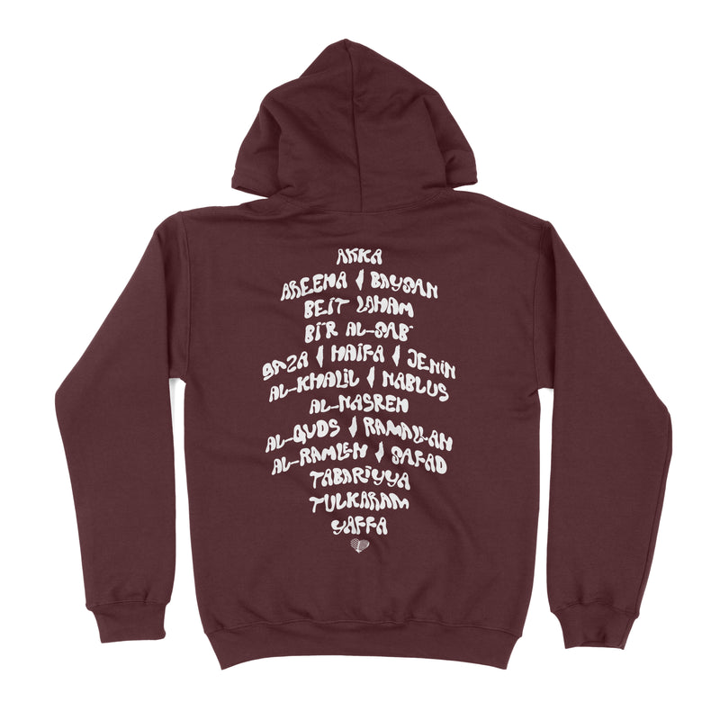 The Palestine City Hoodie (Maroon)