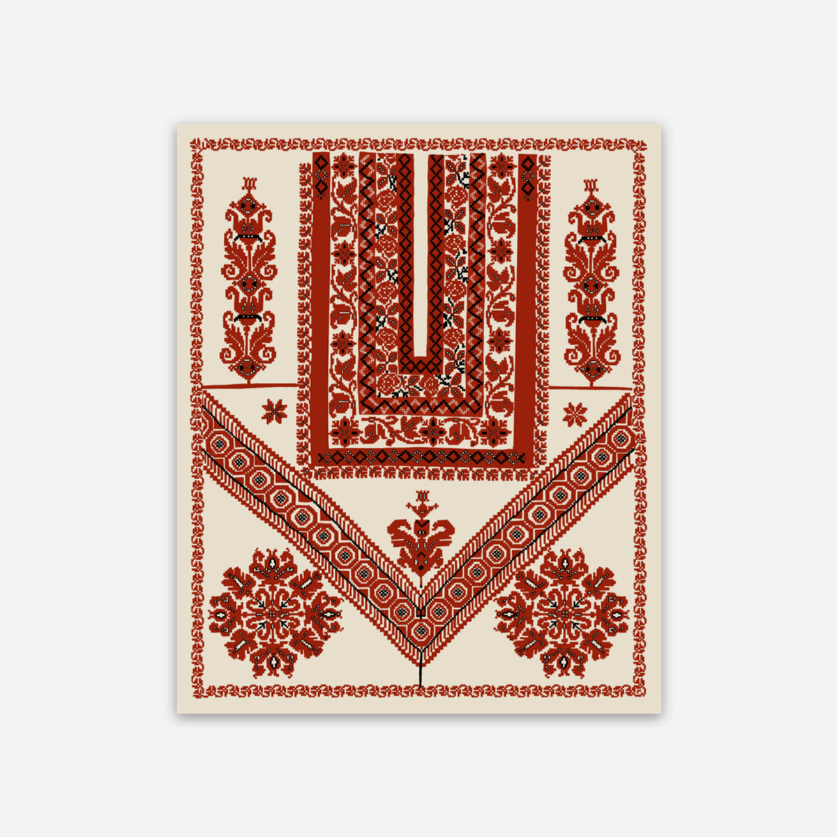 Classic Ramallah Tatreez Qabbeh Sticker
