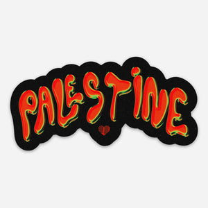 Palestine Bubble Sticker (Red)
