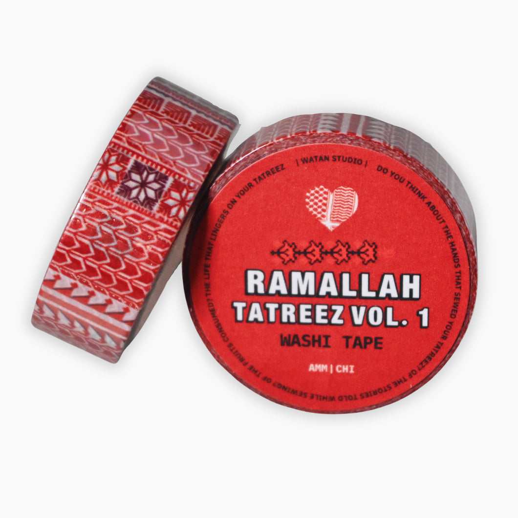 Classic Ramallah Tatreez (Volume 1) Washi Tape