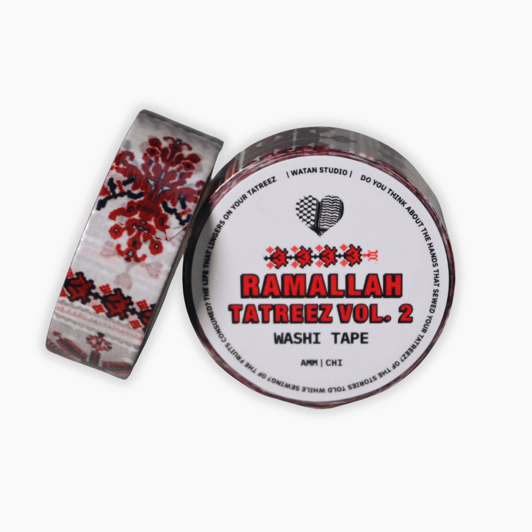 Classic Ramallah Tatreez (Volume 2) Washi Tape