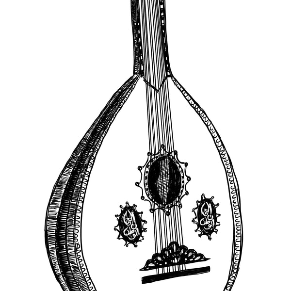Palestinian Oud Print