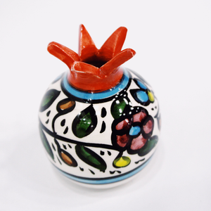 Hand-Painted Khalili Palestinian Pomegranate Vase