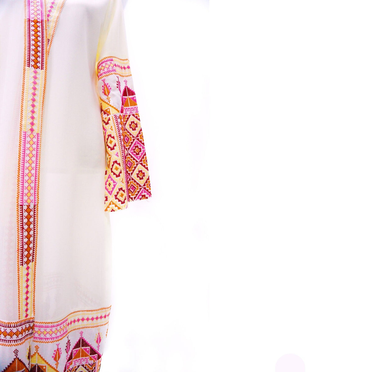 Sunset Palestinian Tatreez Kimono