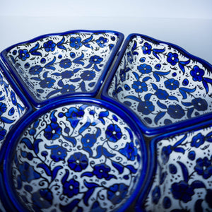 Hand-Painted Khalili Ceramic Combination Tray (Colorful)