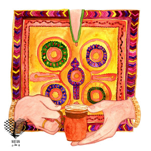 Palestinan "Tahriri Thobe w Shay" Print