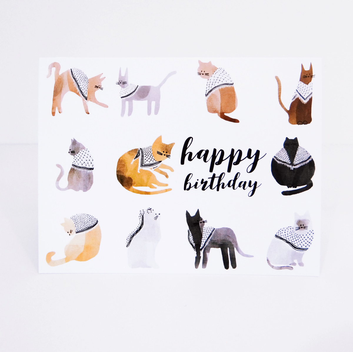 Catfiyyeh Happy Birthday Card