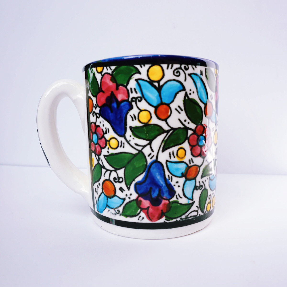 Hand-Painted Khalili Ceramic Mug – WATAN STUDIO