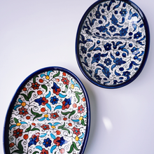 Load image into Gallery viewer, Hand-Painted Khalili Ceramic Half Split Plate