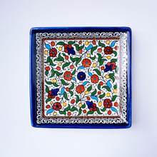 Load image into Gallery viewer, Hand-Painted Khalili Medium Square Ceramic Plate