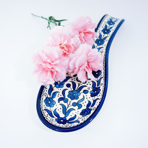 Hand-Painted Khalili Ceramic Spoonrest (Spoon)