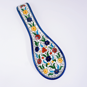 Hand-Painted Khalili Ceramic Spoonrest (Spoon)