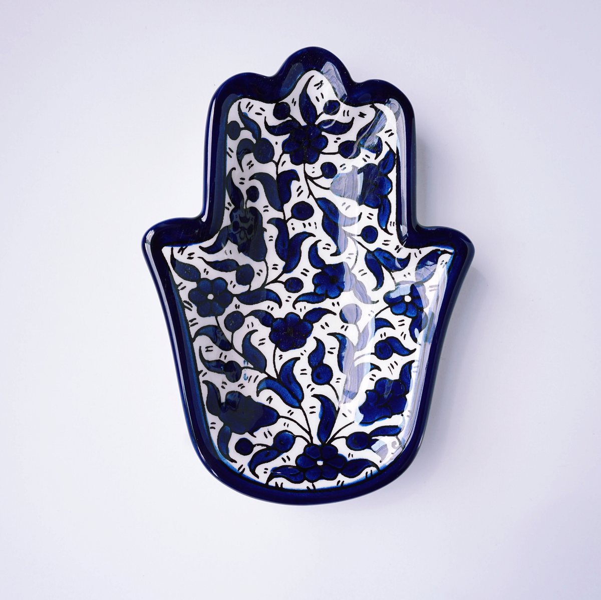 Hand-Painted Khalili Ceramic Hand Plate