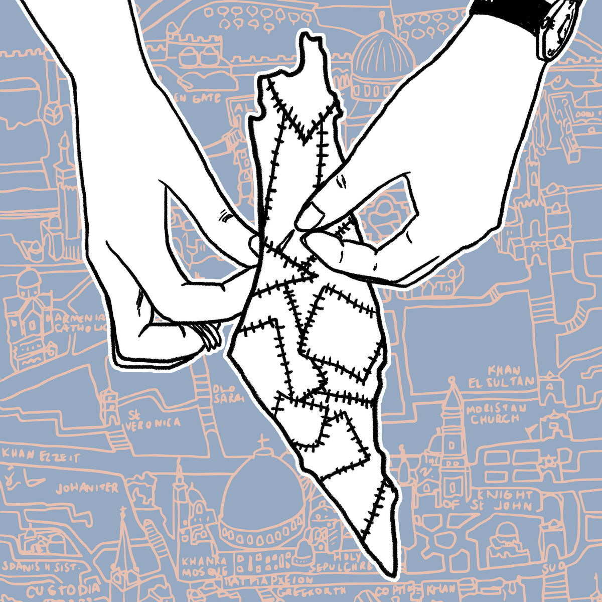 "Sewing Palestine" Print