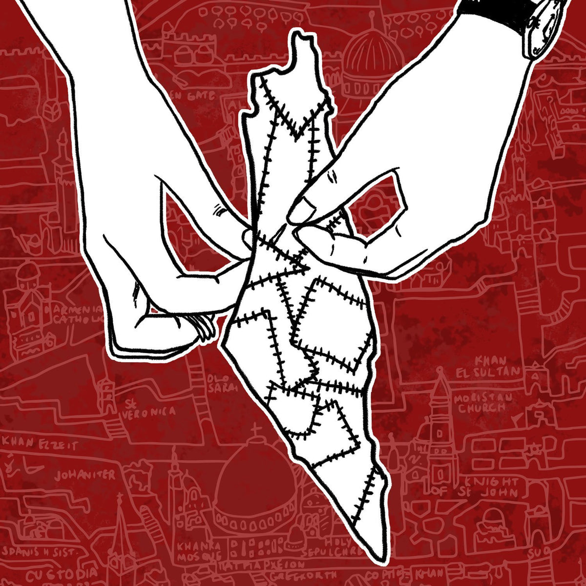 "Sewing Palestine" Print