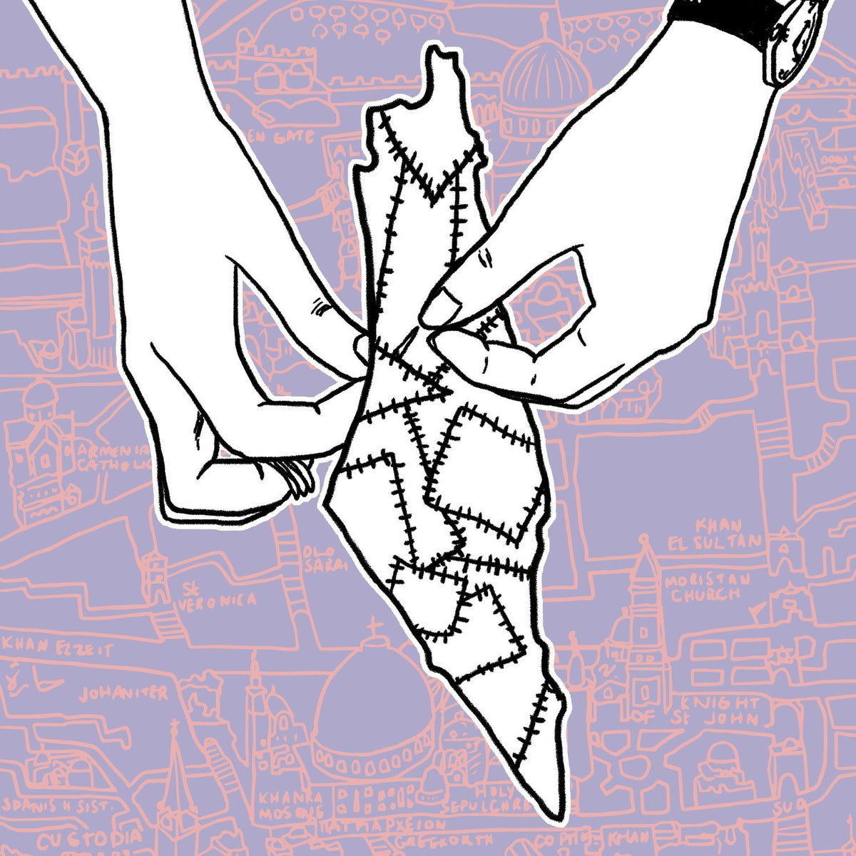 "Sewing Palestine" Print