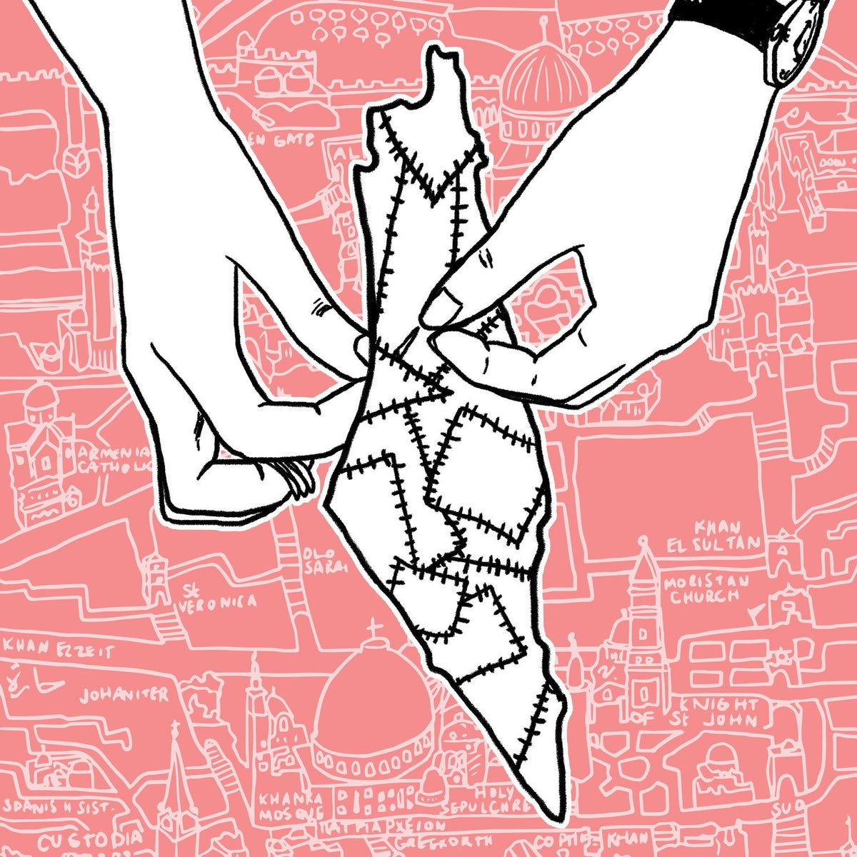 "Sewing Palestine" Print