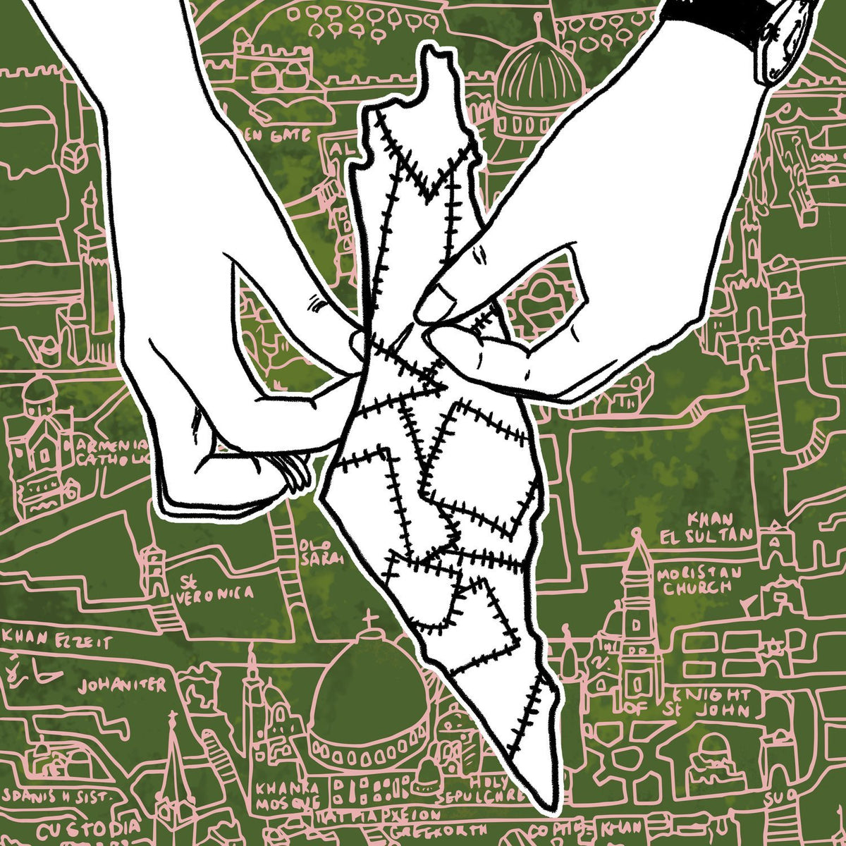 "Sewing Palestine" Print
