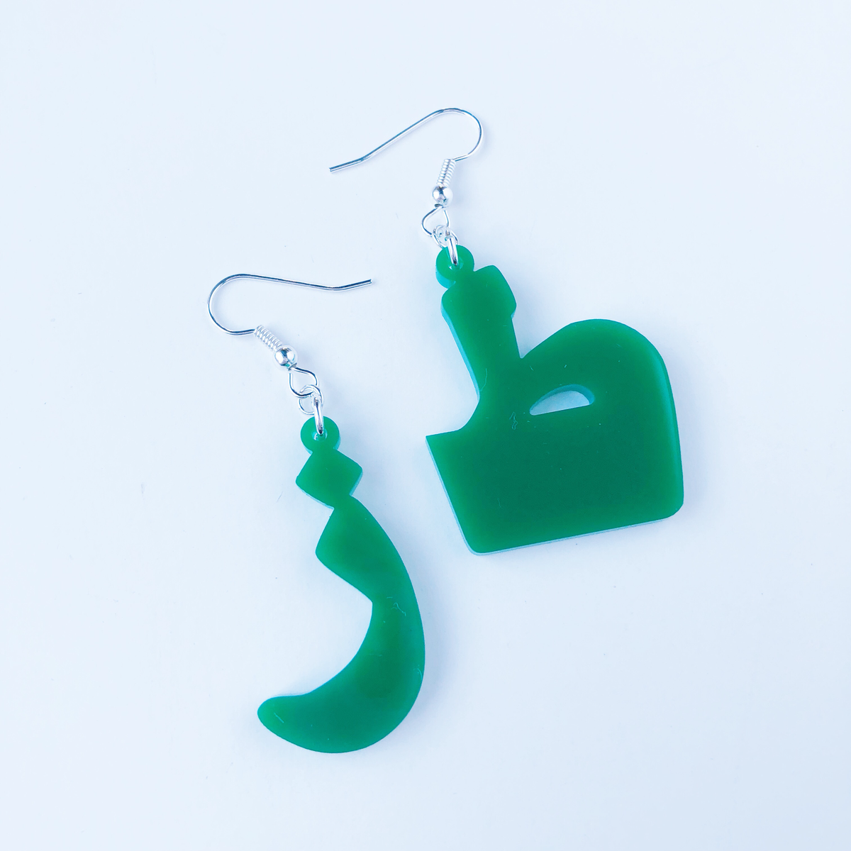 Green "Toz" Earrings