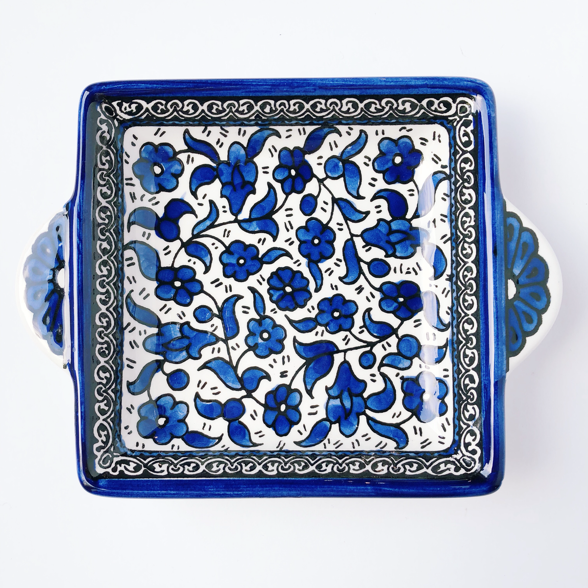 Hand-Painted Khalili Ceramic Jewelry Mini Tray