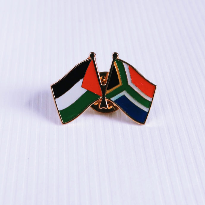 Palestine & South Africa Solidarity Flags Pin