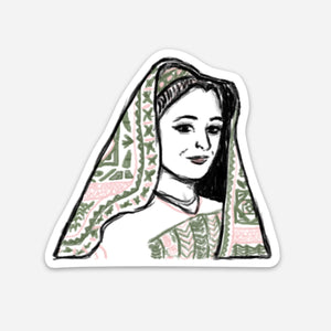 Palestinian "Smize" Sticker