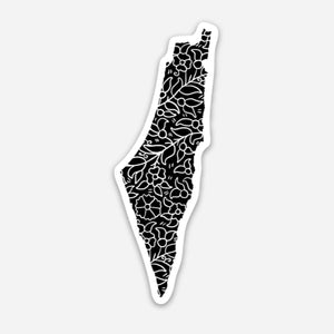 Small Palestinian Poppy & Pomegranate Sticker