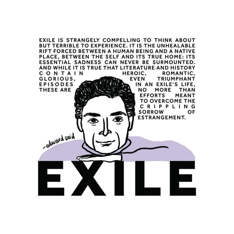 Edward Said "Exile" Print