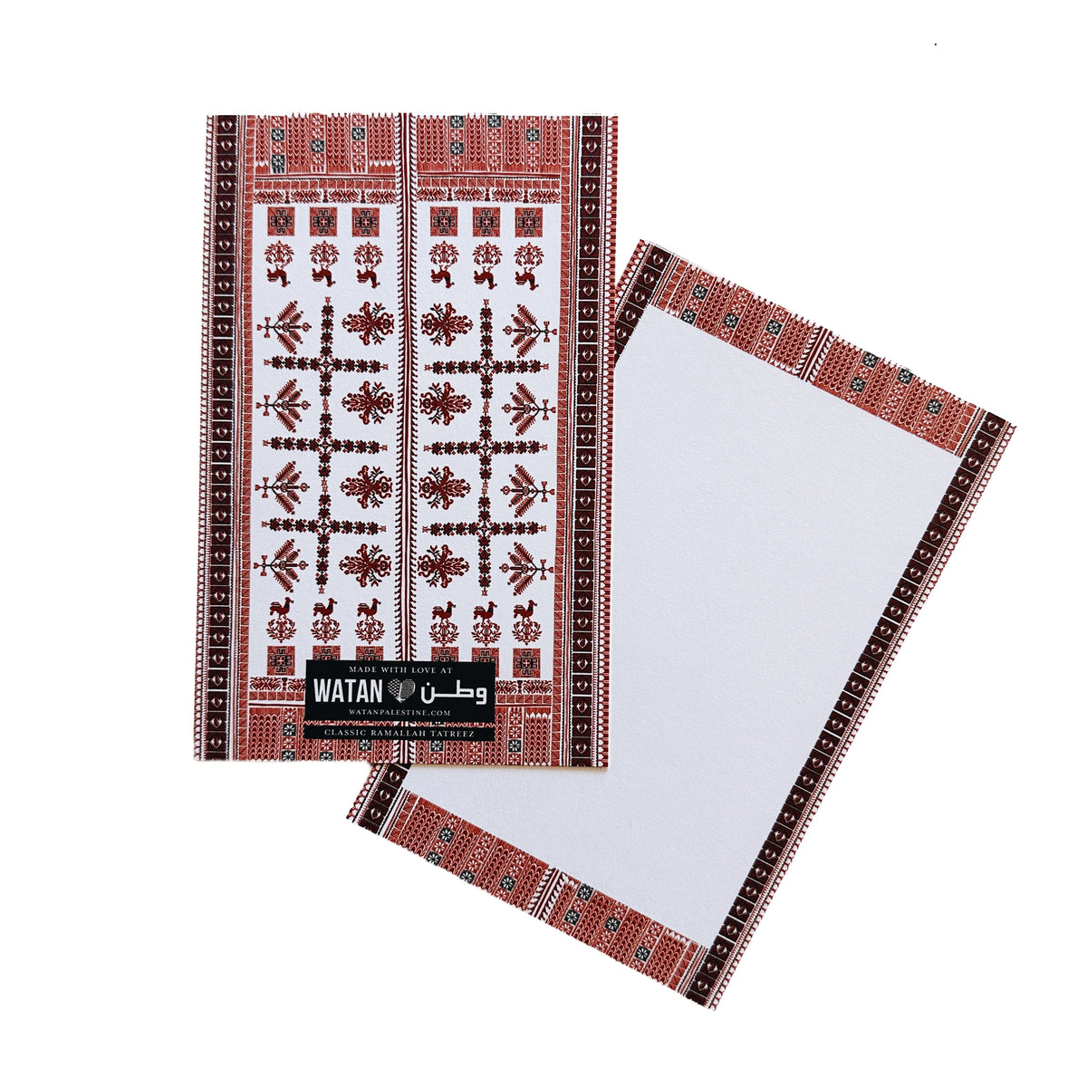 Classic Ramallah Tatreez Social Stationery Set