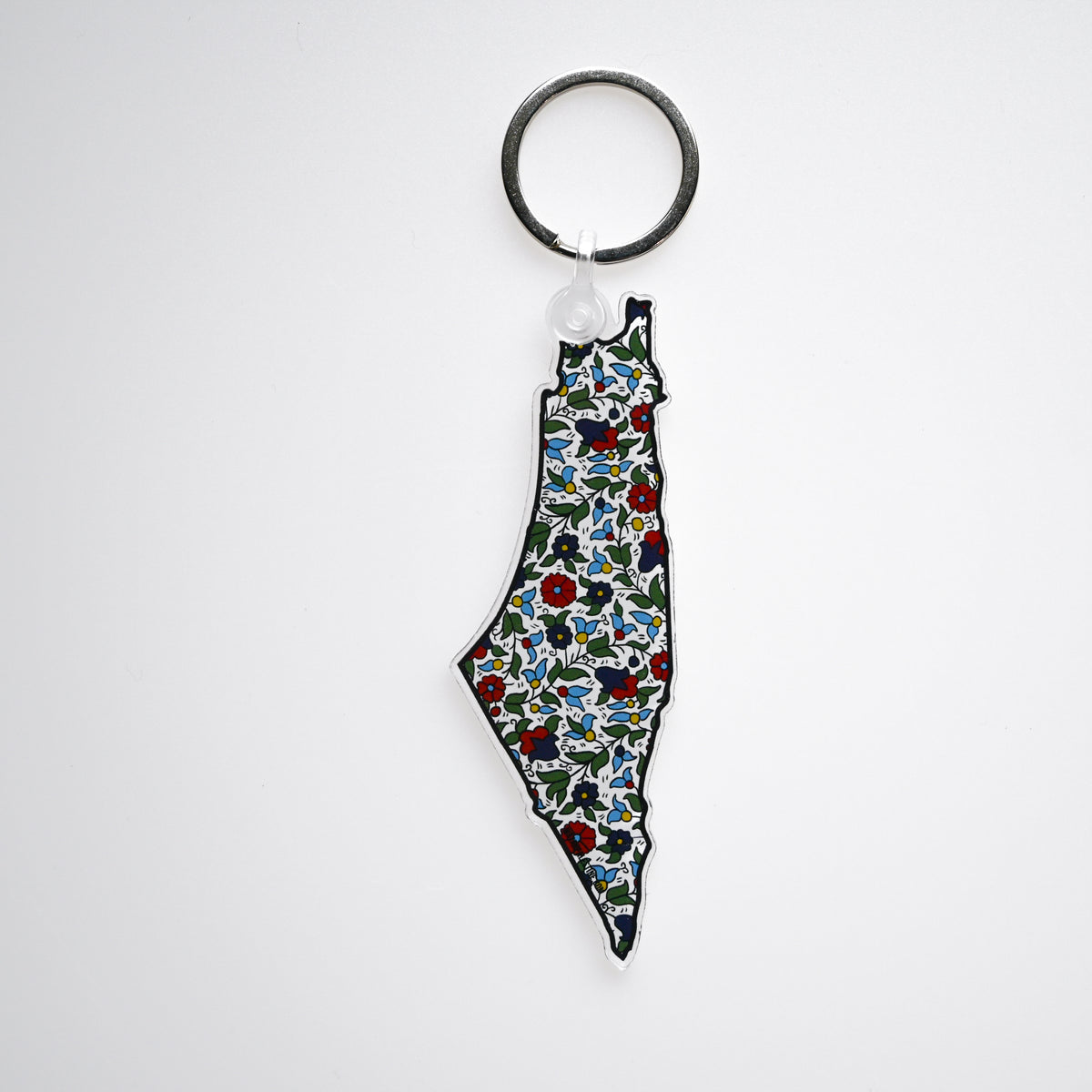 Khalili Ceramic Palestine Map Keychain