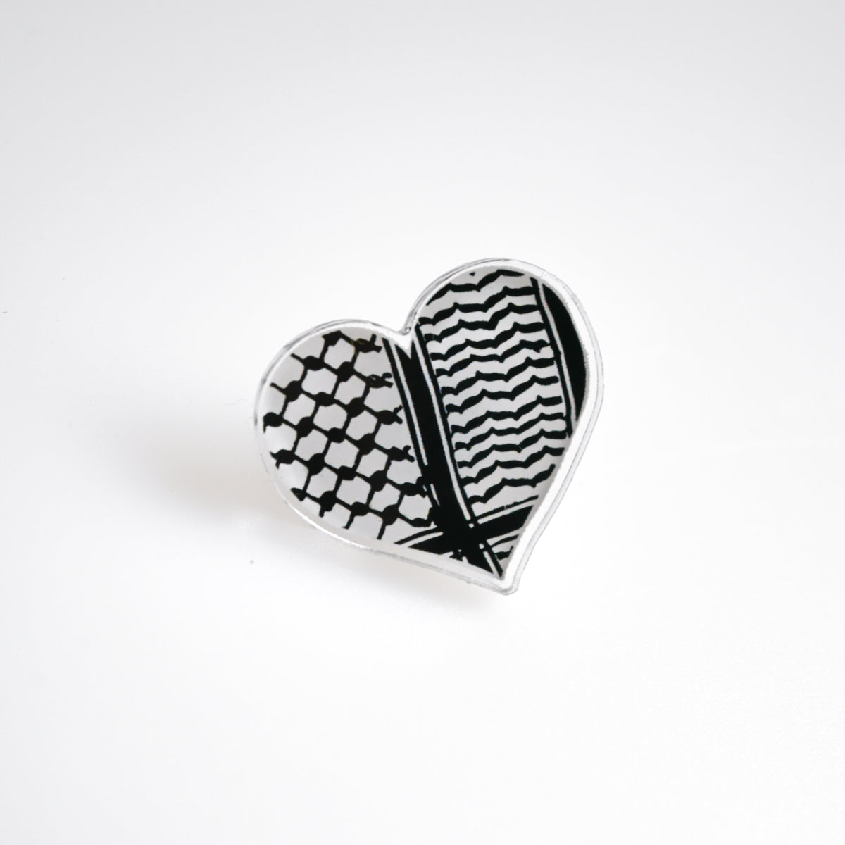 Kuffiyeh Heart Pin