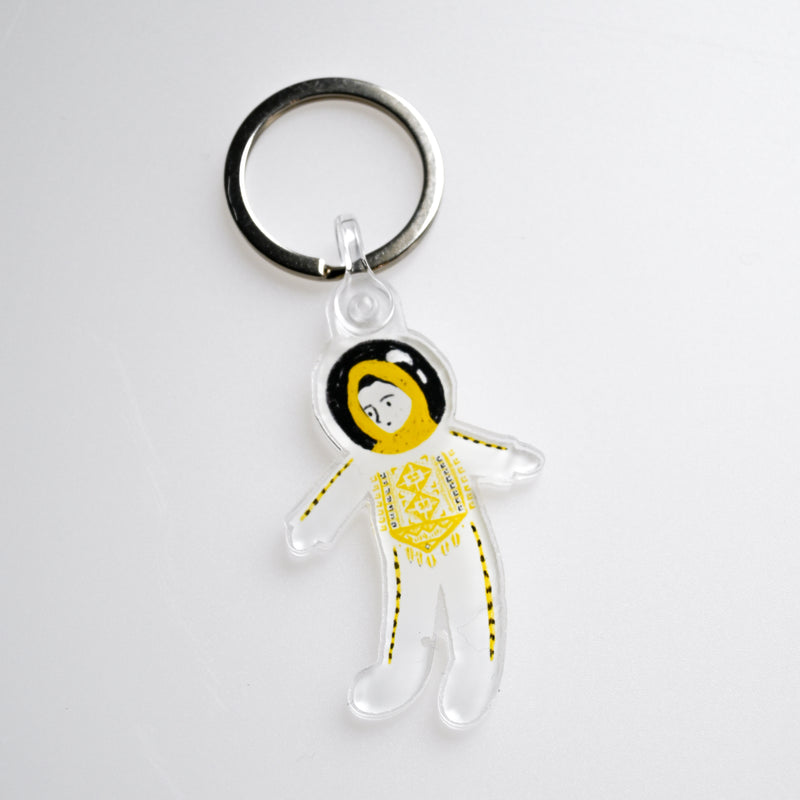 Palestinian Astronaut Keychain