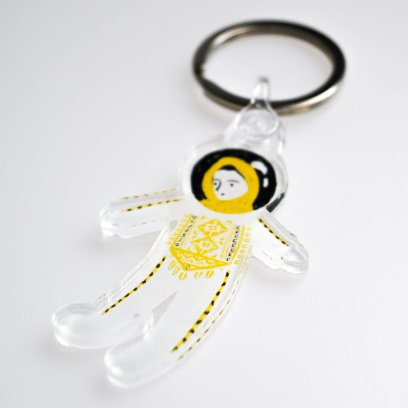 Palestinian Astronaut Keychain