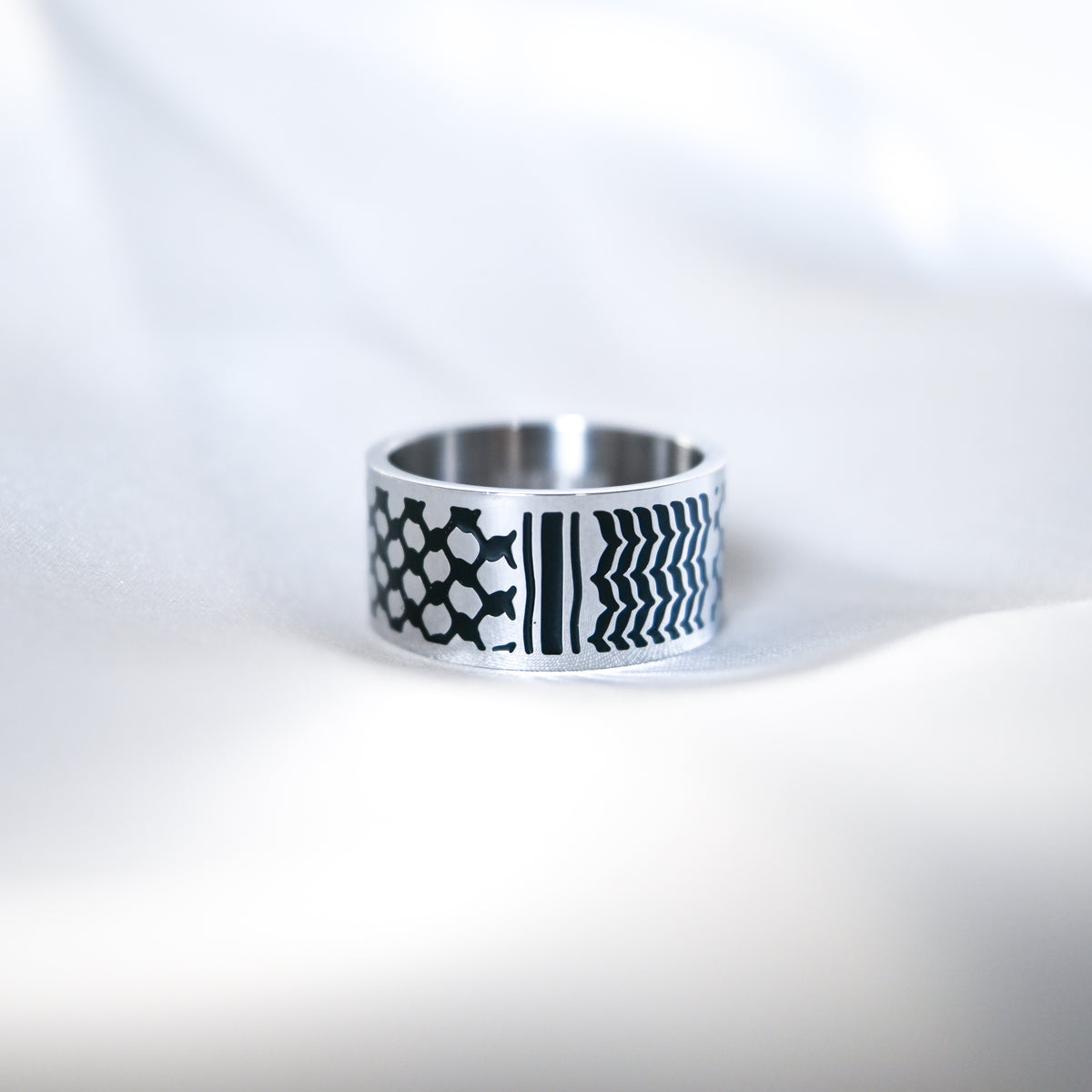 Watan Kuffiyeh Ring (Silver)