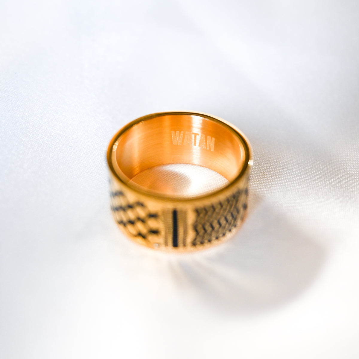 Watan Kuffiyeh Ring (Gold)