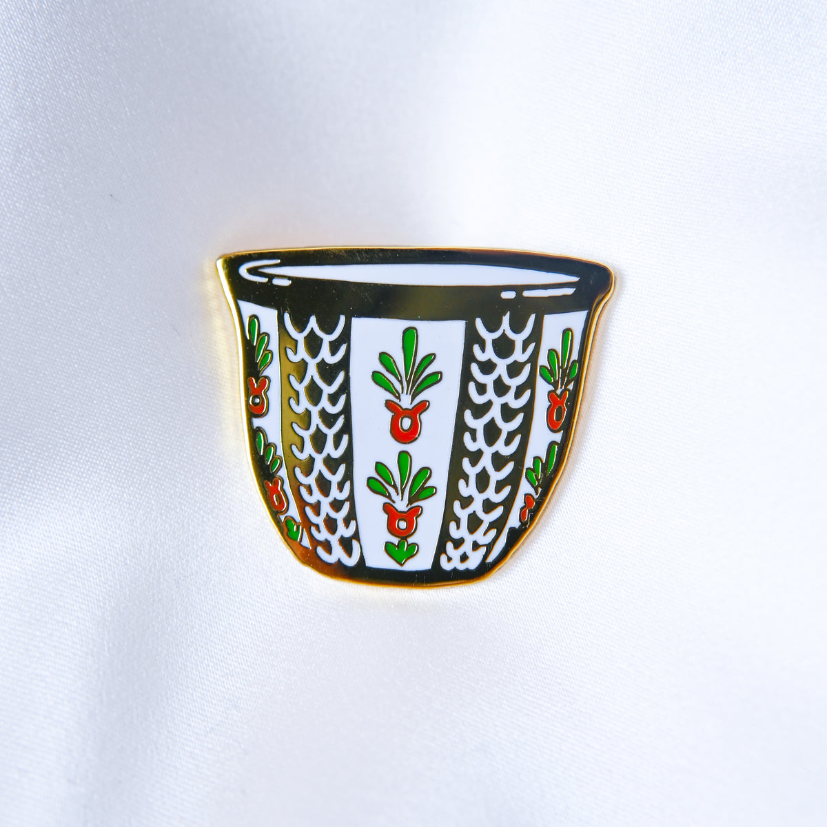 Arabic Coffee Cup Enamel Pin