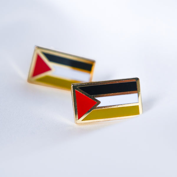 Palestinian Flag Stud Earrings