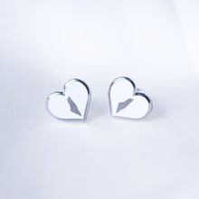 Load image into Gallery viewer, Palestine Love Stud Earrings (White)